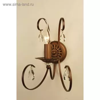 Бра CL411311 «Марлен», 1x60W E14, кофейный 21x18x28 см