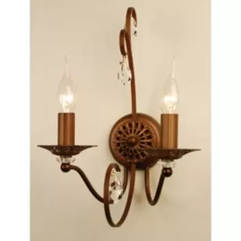 Бра CL411321 "Марлен" 2x60W E14 кофейный 20x27x36 см