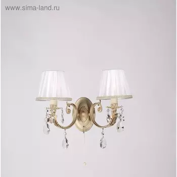 Бра CL423321 «Элиза», 2x60Вт E14, цвет кремовый