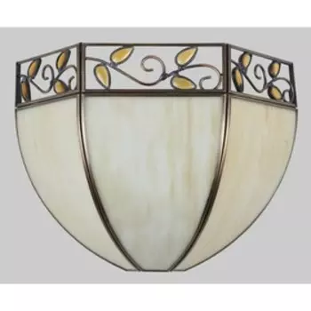 Бра CL440411 «Шербург-2» 1x75W E27 бежевый/янтарный 15x20x25 см