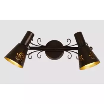 Бра CL529521 «Дункан» 2x60W E14 кофейный 14x31x10 см