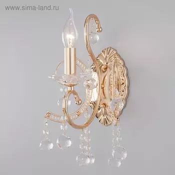 Бра Collana 1x60Вт E14 золото