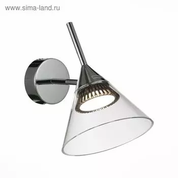Бра St Luce. SL930.101.01. Cono. 1х7 Вт, LED, 4000K, 408 Lm, 27х27 см, цвет хром