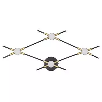 Бра COSTELLA, 13Вт LED 4000K, 1040лм, цвет чёрный, IP20