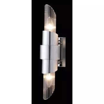 Бра Crystal Lux, Justo 2131/402, E14, 2х60 Вт, 41,7х9 см, цвет хром
