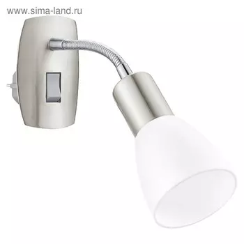 Бра DAKAR 25Вт E14 никель, хром