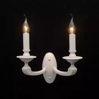 Бра "ДельРей", 2x40Вт E14, цвет белый