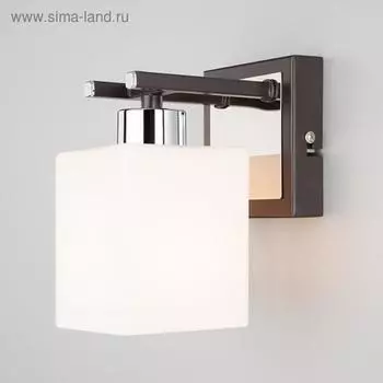 Бра Devis, 1x60Вт E14, цвет хром, венге