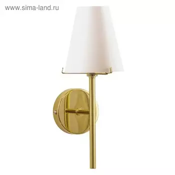 Бра DIAFANO 1х40Вт G9 золото, белый 14x12x31см