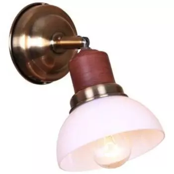 Бра «Дипломат», 60Вт E27, бронза, белый