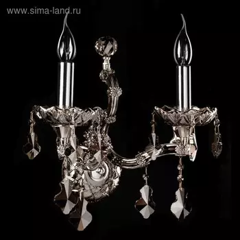 Бра «Дориана», 2x60W E14, хром 28x40x28 см