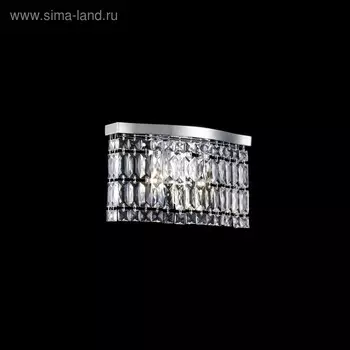 Бра Maytoni DIA005WL-02CH, 2хE14, 60Вт, 10,5х31х18 см, цвет хром