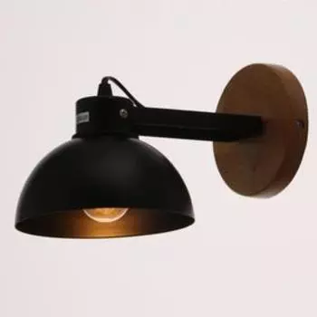 Бра "Джоелл" E27 1х40Вт черный 25х15х15 см