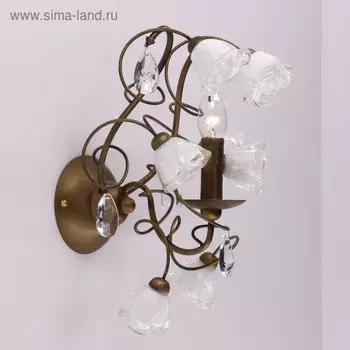 Бра EL324W011 "Rosetta" 1x60W E14 кор./бел. 27x25x32 см