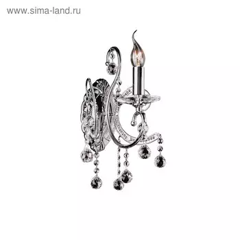 Бра ELEGANTE 1х60Вт E14, хром 24x17x38 см