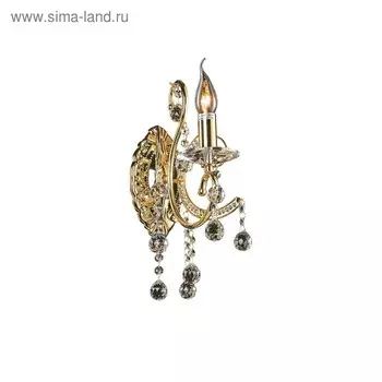 Бра ELEGANTE 1х60Вт E14 золото 24x17x38см