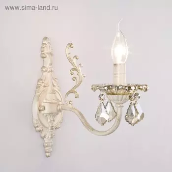 Бра Elisha 60Вт E14 белый с золотом