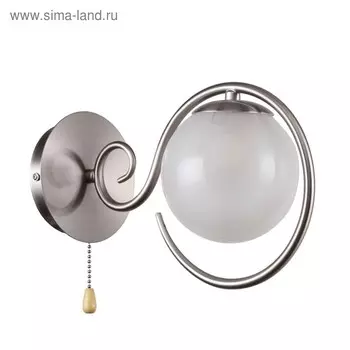 Бра Fabbio, 1x40Вт E14, цвет никель