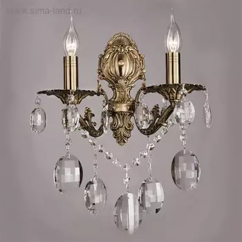 Бра Fedelia 2x60Вт Е14 бронза 28x32x46см