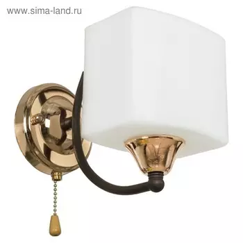 Бра ЭкономСвет «Федерика», 1 лампа 60W E27, золото 18х13х19 см