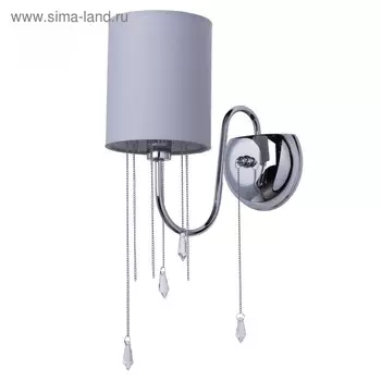 Бра «Федерика», 1x40W E14, хром 44x13x25 см