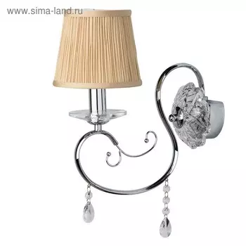 Бра "Федерика" 1x60W E14 хром 43x15x30,5см