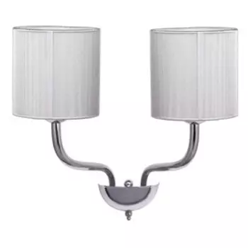 Бра "Федерика" 2x60W E14 хром 32x35x20см