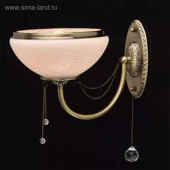 Бра "Фелиция" 1x60W E27 античная бронза 32x21x30см