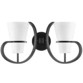 Бра Fiacolla, 2x40Вт E14, цвет черный