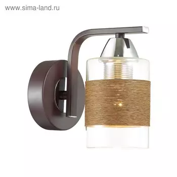Бра FILLA 1x60Вт E27 коричневый