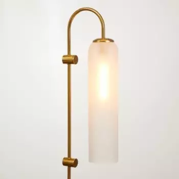 Бра "Фласк" 1хE27 40Вт бело-золотой 21х13х68 см