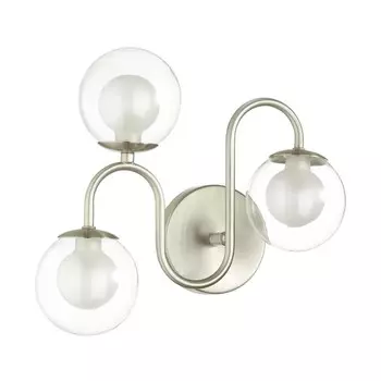 Бра FLIPPA, 3x40Вт G9, цвет никель, IP44