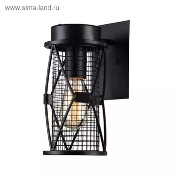 Бра Florence 1x60Вт E27, чёрный 18x13x28,5 см