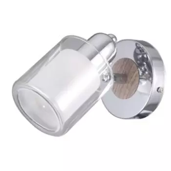 Бра «Форест», 40Вт E14, цвет хром, дерево