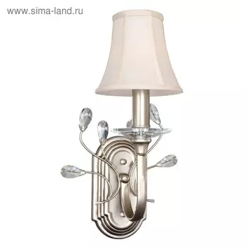 Бра Gaius 1x40Вт E14, серебро 19x21x39 см