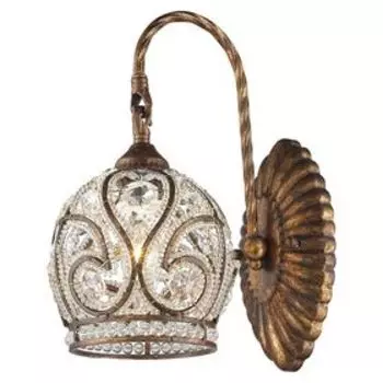 Бра "Глория", 40Вт Е14, цвет бронза