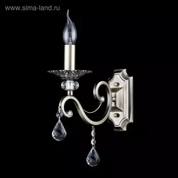 Бра Maytoni RC247-WL-01-R, 1хE14, 60Вт, 27х12х39 см, цвет латунь