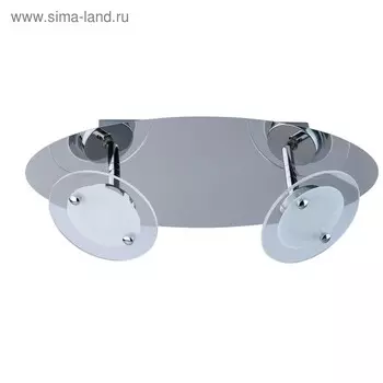 Бра "Граффити" 2x5W LED хром 16x40x12см
