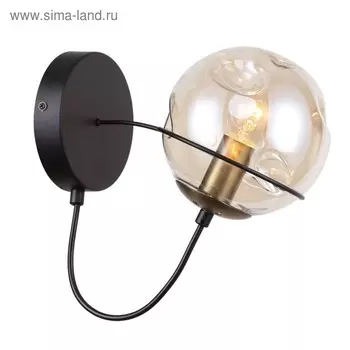 Бра Grana, 1x40Вт E14, цвет чёрный