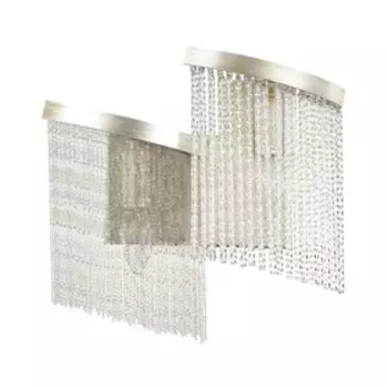 Бра Graza, 2x40Вт E14, цвет серебро