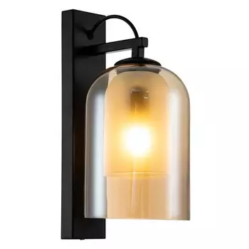 Бра Indigo, 11013/1W Amber. 1х60Вт, Е27, 150х210х340 мм, цвет янтарный, коньячный