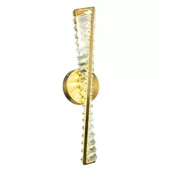 Бра Indigo, 12015/1W Brass. 1х11Вт, LED, 935Лм, 4000К, 76х110х500 мм, цвет прозрачный