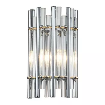 Бра Indigo, 12025/1W Chrome. 1х40Вт, E14, 130х200х350 мм, цвет прозрачный