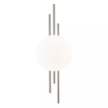 Бра Indigo, 14007/1W Nickel. 1х8WВт, LED, 685Лм, 4000К, 190х86х520 мм, цвет белый матовый