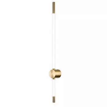 Бра Indigo, 14008/1W Brass. 1х10WВт, LED, 1000Лм, 4000К, 80х80х920 мм, цвет белый матовый