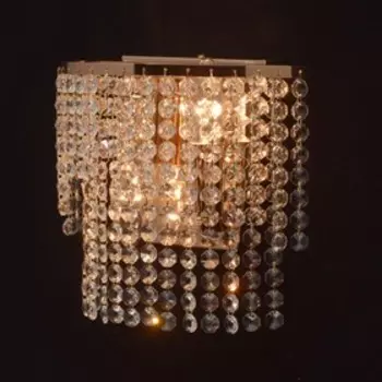 Бра "Изабелла" 2x40W E14 золото 25x21x13см