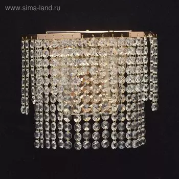 Бра "Изабелла" 2x40W E14 золото 25x21x13см