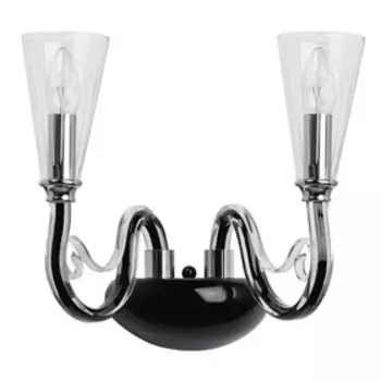 Бра "Элла" 2x60W E14 хром 35x36x24см