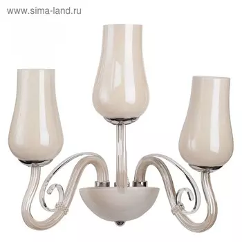 Бра "Элла" 3x60W E14 хром 33x37x33см