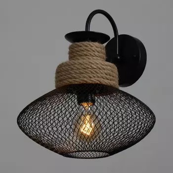 Бра «Эллеб» 1хЕ27 черный 323235 см